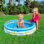 Piscine gonflable ronde pour bébés, piscine a balles pour tout - petits, motif océan, amusement d'été ... Piscine gonflable ronde pour bébés, piscine a balles pour tout - petits, motif océan, amusement d'été ...