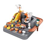 Piste de train, 4 voitures, jouet pour enfants, montessori, gar�ons et filles, cadeaux de no�l, voitures ...