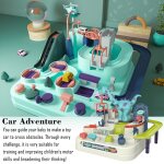 Piste de train jouet voiture montessori pour garons et filles, cadeaux de nol, aventure interactive ...