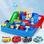 Piste de voiture jouet enfant - circuit voiture - city rescue car piste aventure de voiture jouet - interactif ...