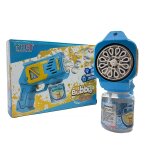Pistolet a bulles bleu automatique enfant - machine a bulles electrique avec solution - jouet ext�rieur ...