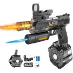 Pistolet a eau electrique, electric water gun avec lumire, pistolet a eau electrique puissant 750 ml, ...