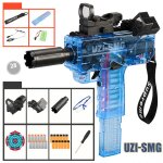 Pistolet jouet electrique en plastique mercedes i, flchettes de tir a rafale, balle de tte a trou mou, ...