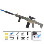 Pistolet jouet realiste pour pistolets nerf, flechettes, fusil de precision automatique avec lunette, ...