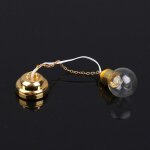 Plafonnier led en verre miniature 1:12 pour maison de poupe, lustre, accessoires de meubles pour la ...