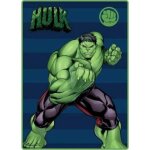 Plaid - couverture polaire hulk avengers marvel disney 100x140 cm - neuf.
