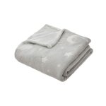 Plaid phosphorescent 125 x 150 cm - gris - gris