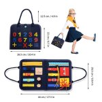 Planche d'activits pour tout - petits, jouets montessori pour dvelopper les comptences de base, matriau ...