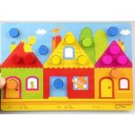 Planche a documents en bois pour enfants, puzzle d'ducation prcoce, appairage nitive, gomtrique, ...