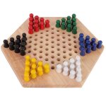 Planche educative en bois enfants classique halma dames chinoises ensemble stratégie pièces de jeu en ... Planche educative en bois enfants classique halma dames chinoises ensemble stratégie pièces de jeu en ...