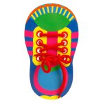Planche a lacer pour chaussures, 18 cm, jouet educatif pour enfants, multicolore