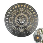 Planche a pendule a graver, etoile, soleil, lune, tarot, autel, fournitures de mditation mtaphysique, ...