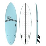 Planche de surf en mousse 6' feel surf - 6' x 21' x 2'' 3 / 4 - 40, 8l - bleu