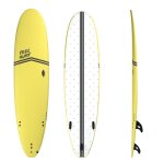 Planche de surf en mousse 8' feel surf - 8'0 x 23 x 3 5 / 16 - 69. 52l - jaune