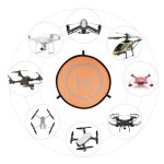 Plaque d'atterrissage a pliage rapide de 55cm, lumire rflchissante fpv, tablier de stationnement pliable ...