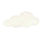 Plaque dcorative personnalisable - nuage blanc