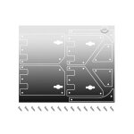 Plaque décorative de porte en métal antidérapante, pour axial scx24 1 / 24 rc, accessoires de mise a ... Plaque décorative de porte en métal antidérapante, pour axial scx24 1 / 24 rc, accessoires de mise a ...