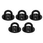 Plaque à œil épaisse en acier inoxydable noir, 5 pièces, support de charge amélioré, plaque à œil robuste ... Plaque à œil épaisse en acier inoxydable noir, 5 pièces, support de charge amélioré, plaque à œil robuste ...