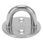 Plaque  illets, crochet en u rond en acier inoxydable, robuste, antirouille pour porte de bateau, hamac, ...