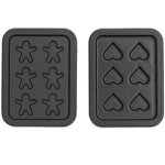 Plaques / moules de cuisson miniatures - 2 pcs pour lutin - rico design bois