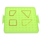 Plaque a ongles en plastique pour enfants, outil d'apprentissage des formes de géométrie, couleur pure, ... Plaque a ongles en plastique pour enfants, outil d'apprentissage des formes de géométrie, couleur pure, ...