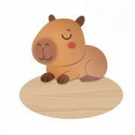 Plaque de porte personnalisable capybara