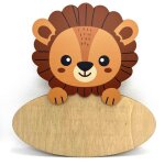 Plaque de porte personnalisable lion