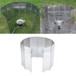 Plaques de protection contre le vent pour pique - nique, 10 pices, pare - brise pliable pour cuisinire ...