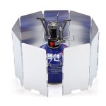 Plaque de rchaud de camping coupe - vent pliable, pare - brise de camping en plein air, cuisinire a ...