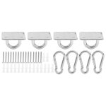 Plaque de suspension murale pour plafond suspendu en acier inoxydable, boucle  crochet fixe pour hamac ...