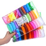 Plasticine slimes super l�g�re pour enfants, jouet educatif 5d, 12 / 24 couleurs, argile a modeler, s�chage ...
