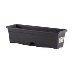 Plastiken jardiniere rectangulaire - 60 x 20 cm avec plateau - anthracite Plastiken jardiniere rectangulaire - 60 x 20 cm avec plateau - anthracite