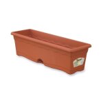 Plastiken jardiniere rectangulaire ø 60 x 20 cm avec plateau - terracotta Plastiken jardiniere rectangulaire ø 60 x 20 cm avec plateau - terracotta
