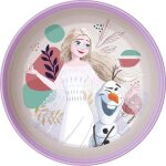 Plat cuisines tataway bol en plastique disney frozen elsa et olaf pour filles violet et blanc avec base ...