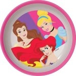 Plat cuisines tataway bol en plastique rose et blanc disney pour filles princesses cendrillon ariel belle ...