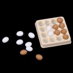 Plateau + 16 ¿ufs miniatures, accessoires de cuisine, d�cor pour 1:12, maison de poup�e, jouets de cuisine ...