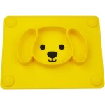 Plateau bb antidrapant - compatible chaise haute lave - vaisselle jaune