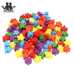 Plateau de jeu en bois multicolore, 100 pièces de remplacement, composants de jeux de table, pièces d'échecs ... Plateau de jeu en bois multicolore, 100 pièces de remplacement, composants de jeux de table, pièces d'échecs ...
