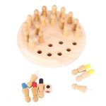 Plateau de jeu de mémoire en bois avec 24 pions jeu montessori Plateau de jeu de mémoire en bois avec 24 pions jeu montessori