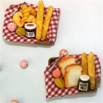 Plateau a pain miniature pour maison de poupes, 1 pice, echelle 1:12, jouets pour enfants, accessoires ...
