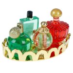 Plateau de parfum echelle 1 / 12, meubles miniatures, mod�le de mini maison de poup�e, chambre a coucher, ...