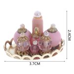 Plateau de parfum rose echelle 1:12, 1 ensemble, meubles miniatures en tissu, modle de mini maison de ...