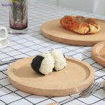 Plateau rond a ptisserie en bois #046 plateau a ptisserie rond pour bb assiette a dessert, plats ...
