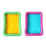 Plateau de sable gonflable portable, 2 pièces, château, table mobile, plateau de sable moulé, couvercle ... Plateau de sable gonflable portable, 2 pièces, château, table mobile, plateau de sable moulé, couvercle ...