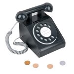 Plateau tournant en bois, simulation de tlphone antique, maison de jeu pour enfants, garon et fille, ...