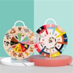 Plateau tournant double face en bois pour enfants, jouet multifonctionnel d'apprentissage des maths de ... Plateau tournant double face en bois pour enfants, jouet multifonctionnel d'apprentissage des maths de ...