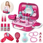 Play makeup for girl, kit de maquillage de princesse pour enfants, cadeaux de vacances et d'anniversaire ...