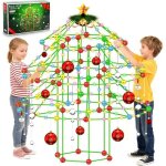 Playberry kit cabane enfant 212 pcs avec guirlande led, stem diy int�rieur / ext�rieur, cadeau cr�atif ...