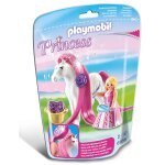 Playmobil 6166 - princesse rose avec cheval a coiffer