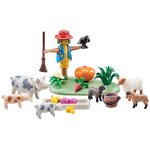 Playmobil 9832 - animaux de la ferme et epouvantail